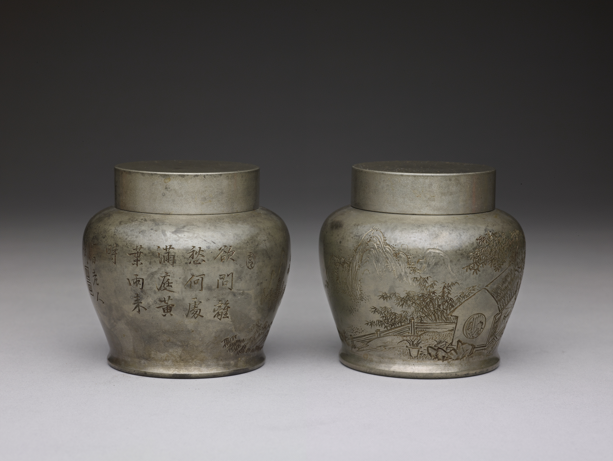 清末民初 錫茶葉罐