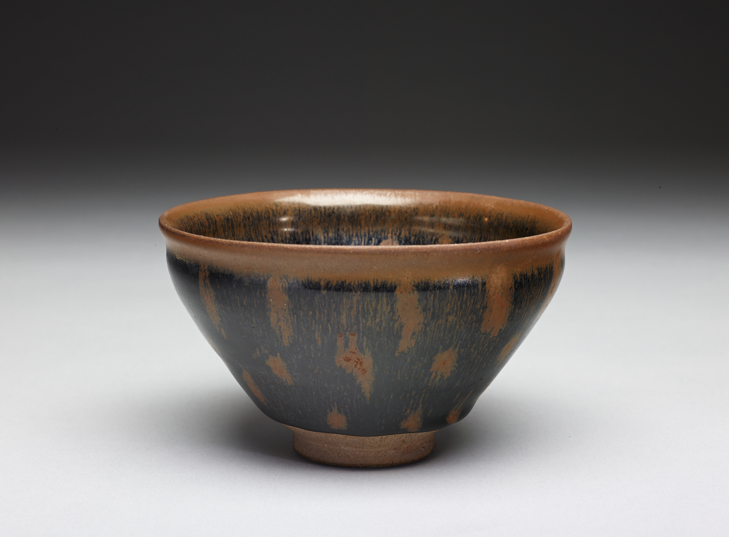 黑釉鐵銹斑紋茶盞